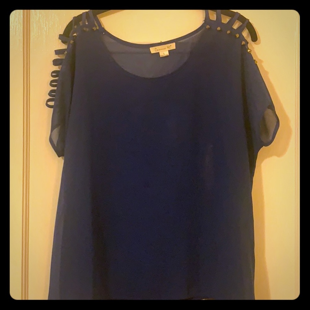 Royal blue top